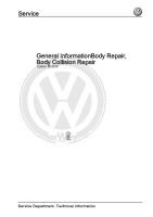 VW General Repair Manual - Body_Repair__Body_Collision_Repair 
